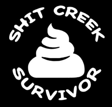 Shit Creek Jeep decal